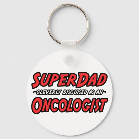 SuperDad...腫瘍学者 キーホルダー (正面)