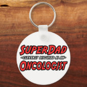 SuperDad...腫瘍学者 キーホルダー (正面)
