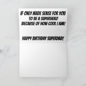 SuperDad Bdayカード カード (内部)