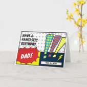 SuperDad Bdayカード カード (黄色い花)