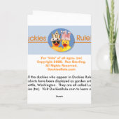 Superdetectiveダイアナのアヒルちゃん カード (裏面)