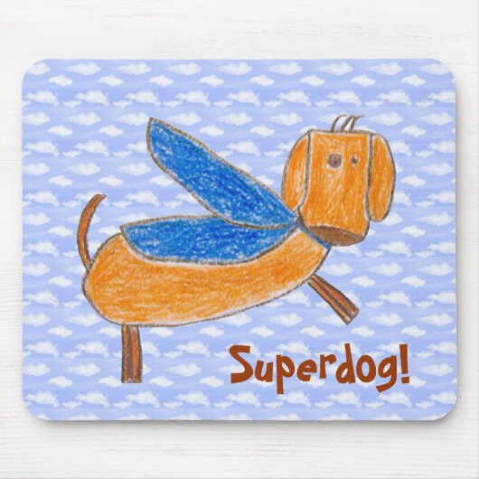 Superdog! (Maggieの)マウスパッド マウスパッド (正面)