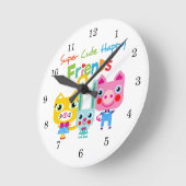 superfriends.png ラウンド壁時計 (傾斜)