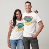 Supergirlのストライプのなロゴ Tシャツ (ユニセックス)