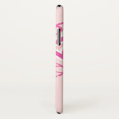 Supergirlのピンクのストライプ Case-Mate iPhoneケース (裏面/右)