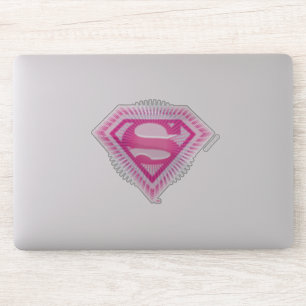 Supergirlのピンクのロゴ シール