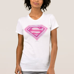Supergirlのピンクのロゴ Tシャツ