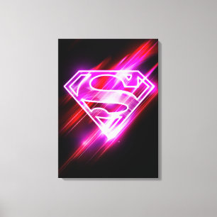 Supergirlのピンク キャンバスプリント