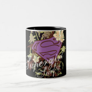 Supergirlのヤシの木 ツートーンマグカップ