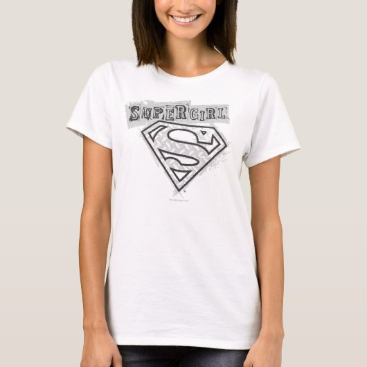 Supergirlのロゴ1 Tシャツ (正面)