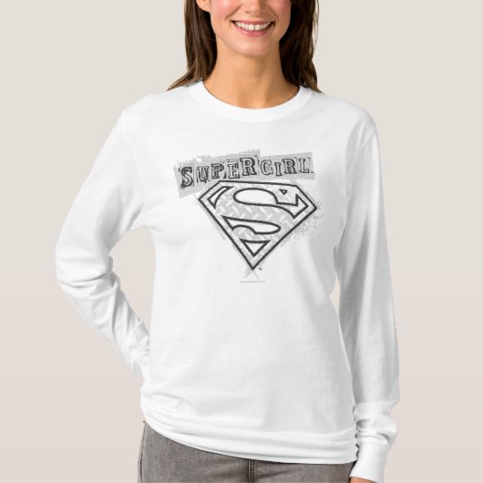 Supergirlのロゴ1 Tシャツ (正面)