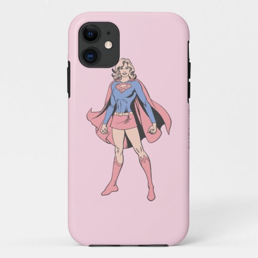 Supergirlの姿勢3 Case-Mate iPhoneケース (裏面)