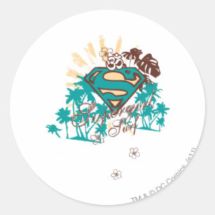 Supergirlの波 ラウンドシール