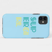 Supergirlの緑および黄色 Case-Mate iPhoneケース (裏面(横))