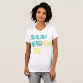 Supergirlの緑および黄色 Tシャツ (正面フル)