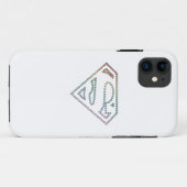 Supergirlの虹の輪郭のロゴ Case-Mate iPhoneケース (裏面(横))