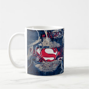 Supergirlの赤、白及び青 コーヒーマグカップ