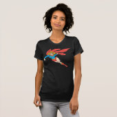 Supergirlの跳躍および穿孔器 Tシャツ (正面フル)