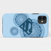 Supergirlの青い円のデザイン Case-Mate iPhoneケース (裏面(横))