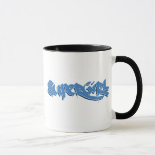 Supergirlの青のロゴ マグカップ