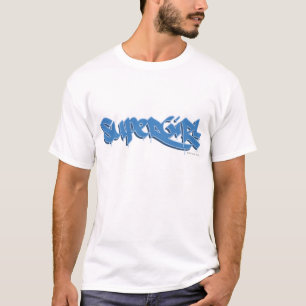Supergirlの青のロゴ Tシャツ