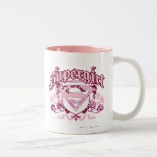 Supergirlの頂上のデザイン ツートーンマグカップ