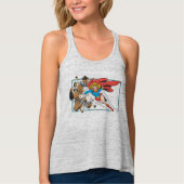 Supergirlは大きい石を破壊します タンクトップ (正面)