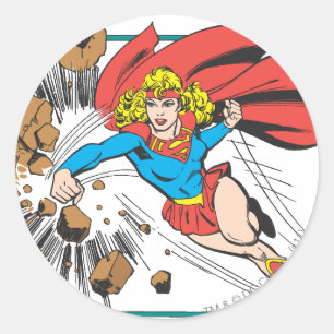 Supergirlは大きい石を破壊します ラウンドシール