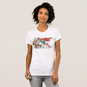 Supergirlは大きい石を破壊します Tシャツ (正面フル)