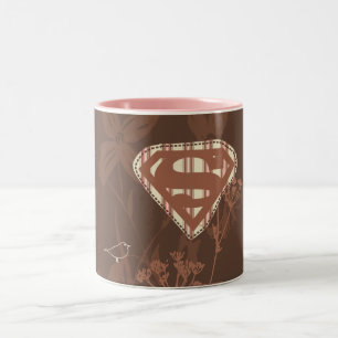 Supergirlブラウンの鳥 ツートーンマグカップ