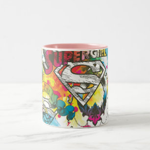 Supergirlルクスパターン ツートーンマグカップ