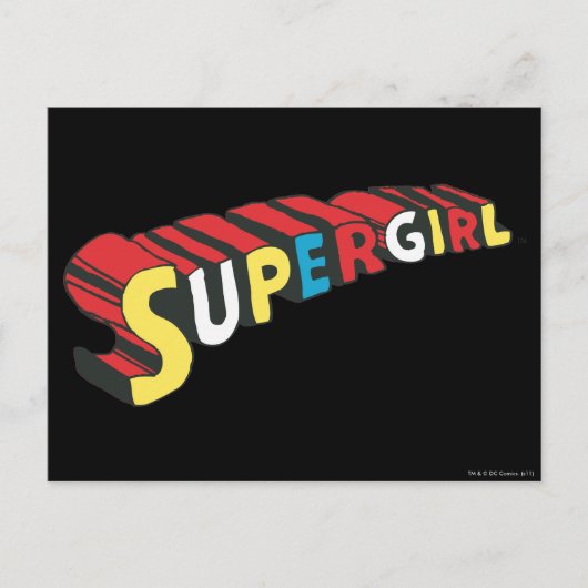 Supergirlロカラフルゴ ポストカード (正面)
