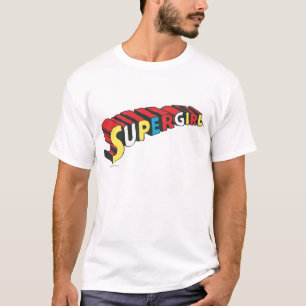 Supergirlロカラフルゴ Tシャツ