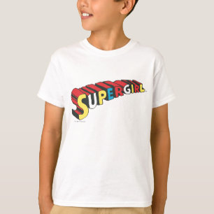 Supergirlロカラフルゴ Tシャツ