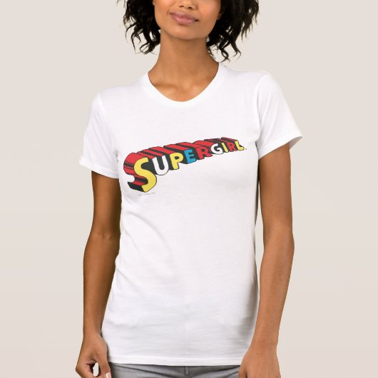 Supergirlロカラフルゴ Tシャツ (正面)