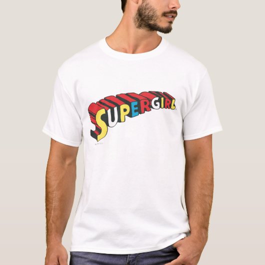 Supergirlロカラフルゴ Tシャツ (正面)