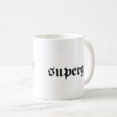Supergirl安全ピンの手紙 コーヒーマグカップ (正面右)