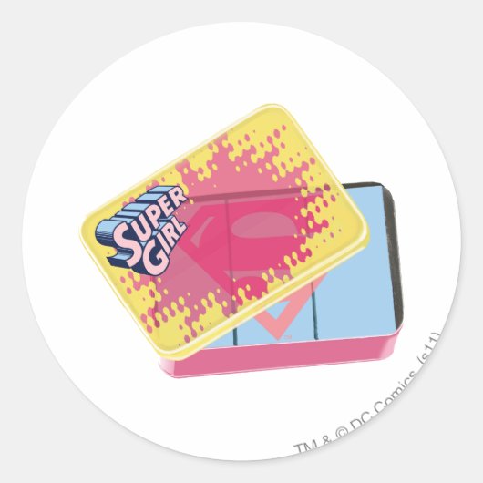 Supergirl箱 ラウンドシール (正面)