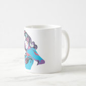 Supergirl色のしぶきの姿勢1 コーヒーマグカップ (正面右)