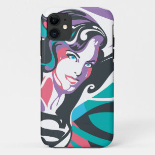 Supergirl色のしぶきは2渦巻きます iPhone 11 ケース