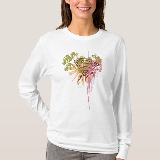 Supergirl色のしぶき Tシャツ (正面)