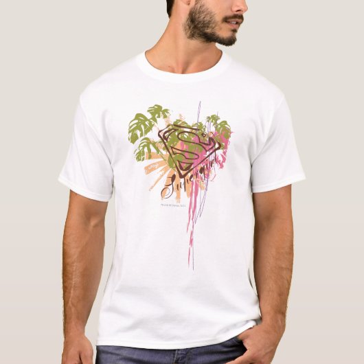 Supergirl色のしぶき Tシャツ (正面)
