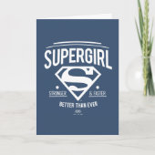 Supergirl Better Than Ever Retro Graphic カード (正面)