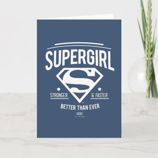 Supergirl Better Than Ever Retro Graphic カード (正面)
