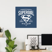 Supergirl Better Than Ever Retro Graphic ポスター (ホームオフィス)