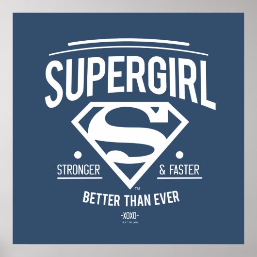 Supergirl Better Than Ever Retro Graphic ポスター (正面)