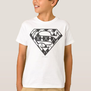 Supergirl Black Argyle Logo Tシャツ