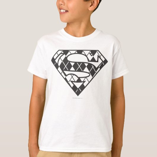 Supergirl Black Argyle Logo Tシャツ (正面)