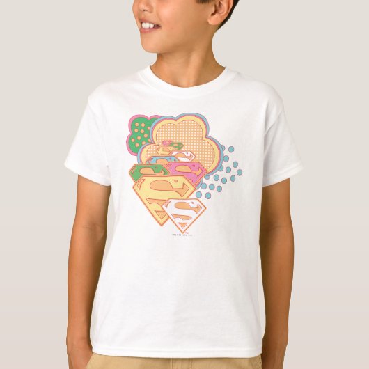 Supergirl Colorful Cloud Logo Tシャツ (正面)