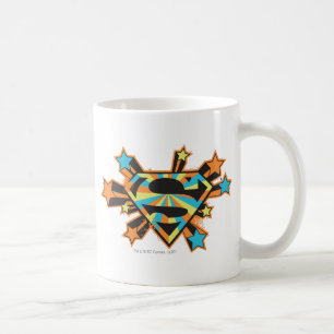 Supergirl Colorful Stars Logo コーヒーマグカップ